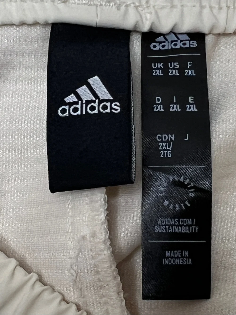 Adidas Z.N.E. Woven Technical Track Pants Cream 2XL Activewear Gorpcore